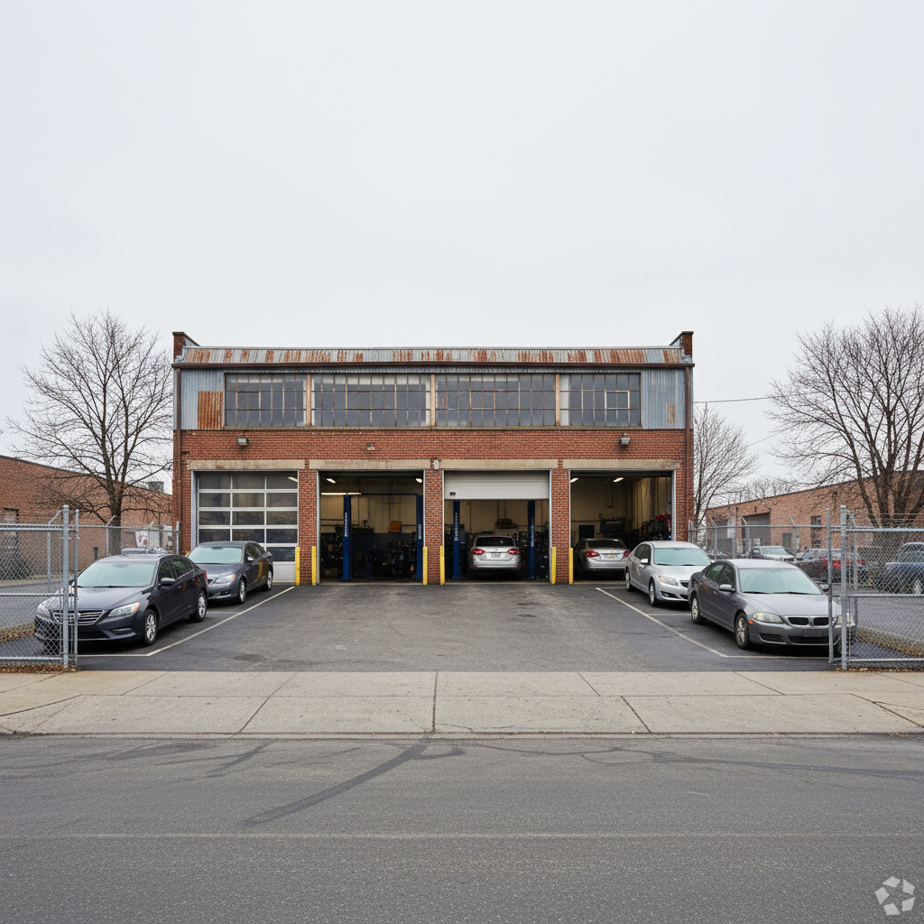 Werkstatt mit Diagnosetechnik